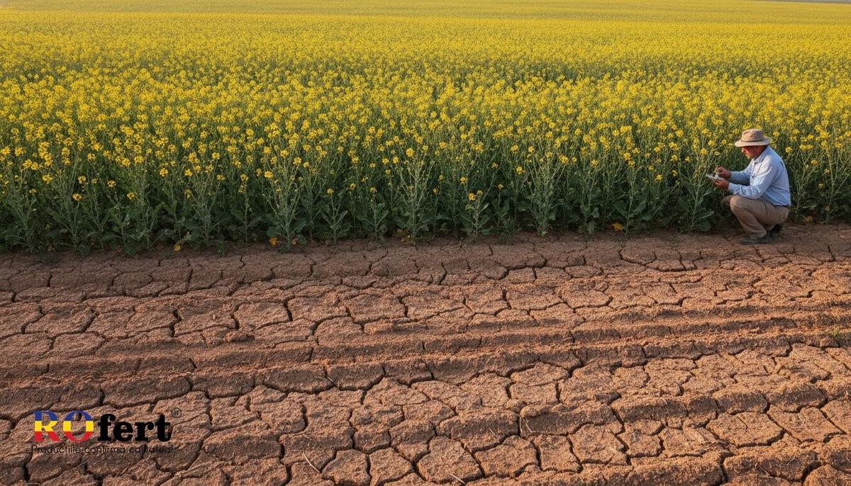 Creșterea conținutului de ulei la rapiță în an secetos: Ghid de nutriție foliară