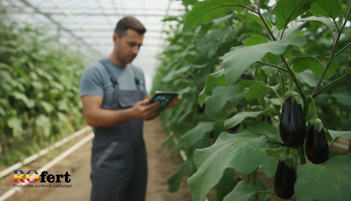 Îngrășăminte pentru vinete în câmp protejat: Ghid de nutriție foliară ROfert 2026