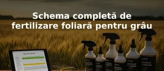 Schema completă de fertilizare foliară pentru grâu