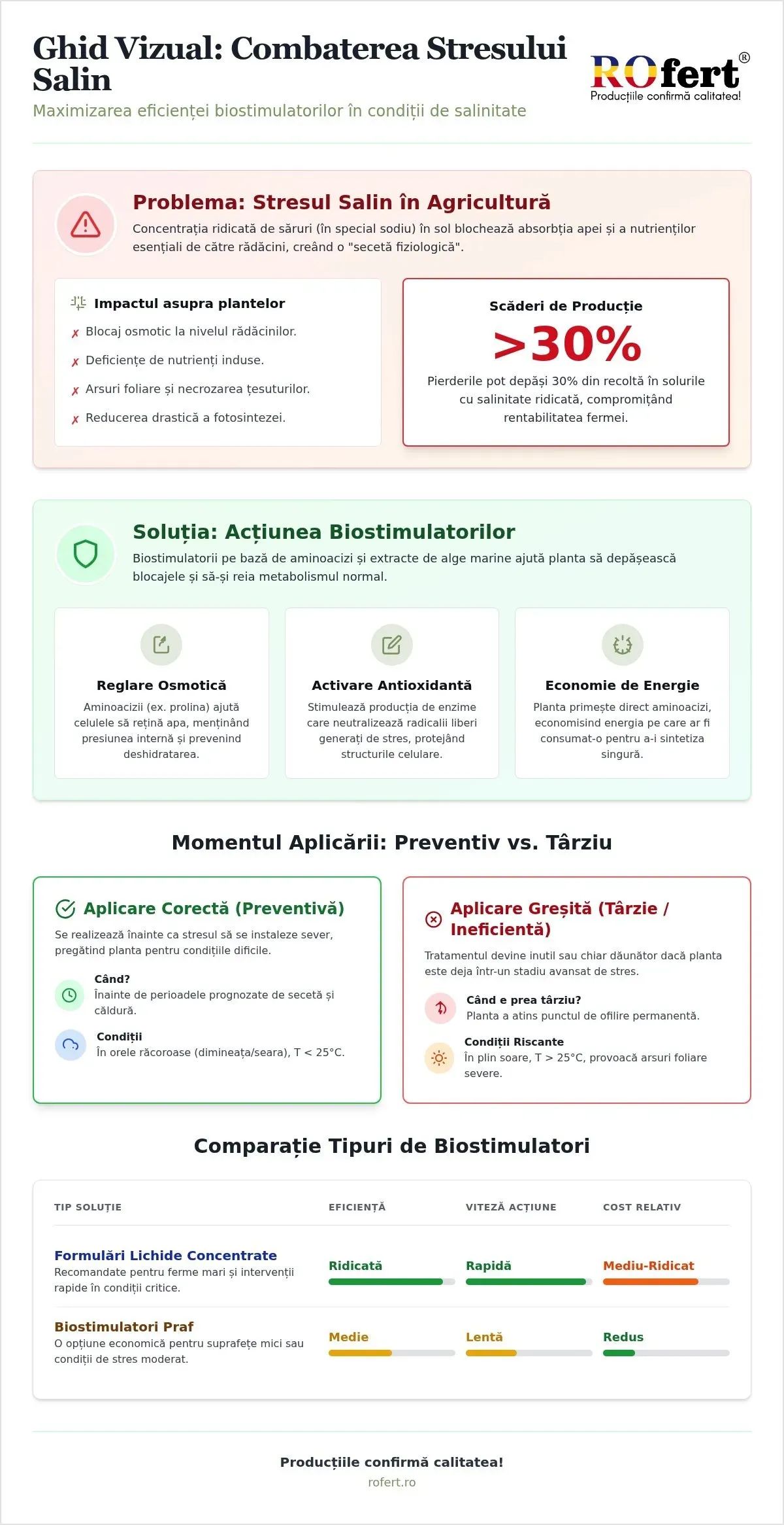 Biostimulatori pentru combaterea stresului salin la culturi