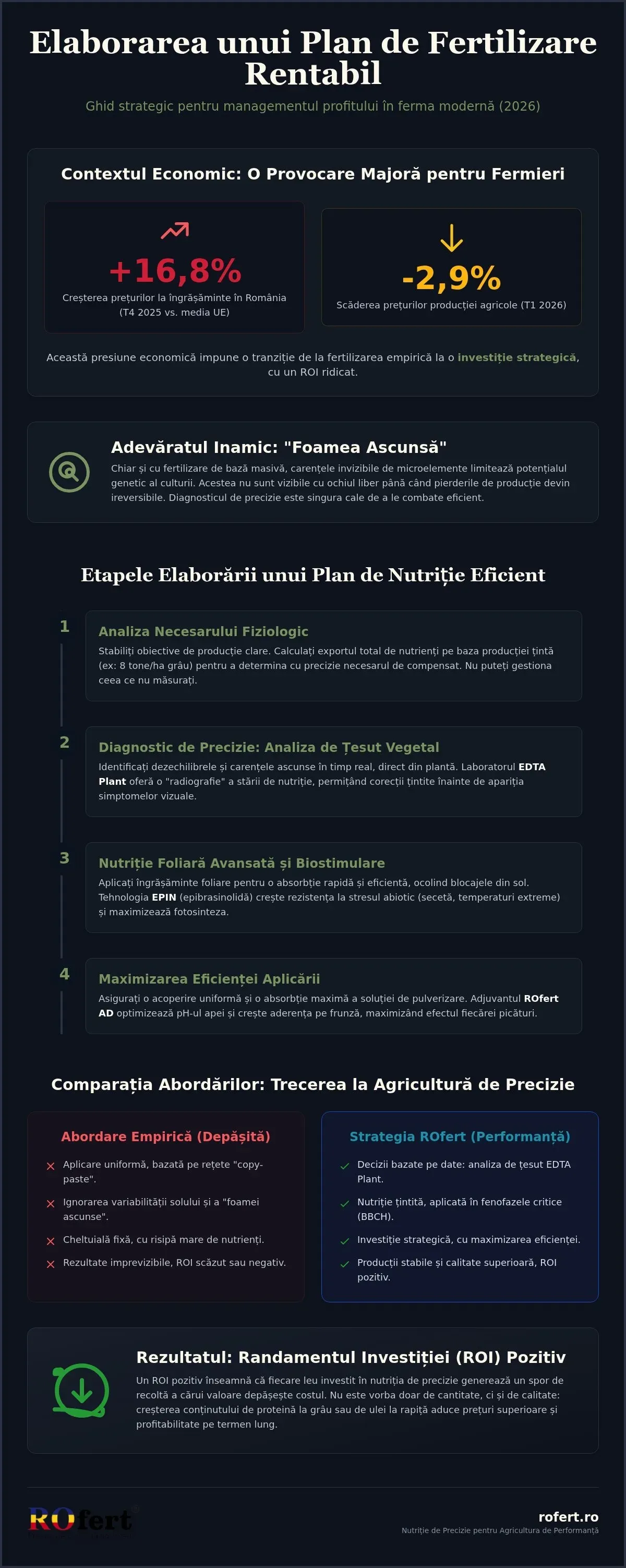 Elaborarea unui plan de fertilizare rentabil
