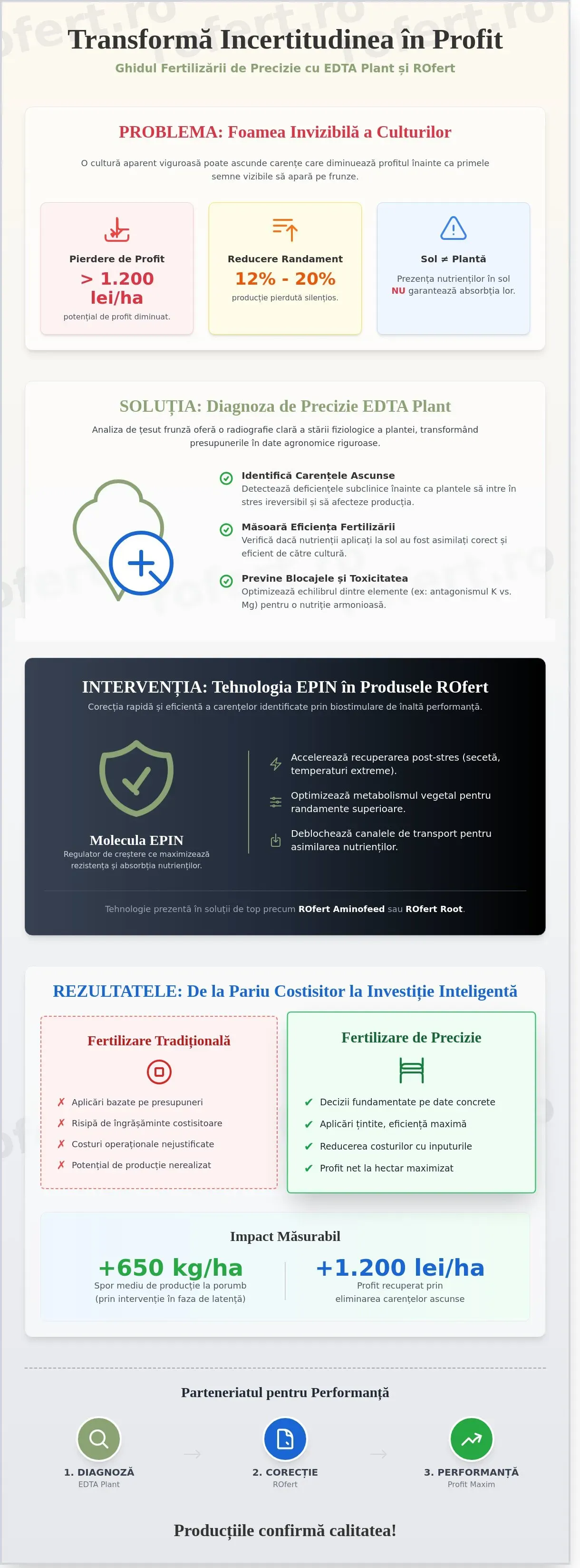 Infografic – Analiza de țesut frunză EDTA Plant: Ghidul nutriției de precizie în 2026