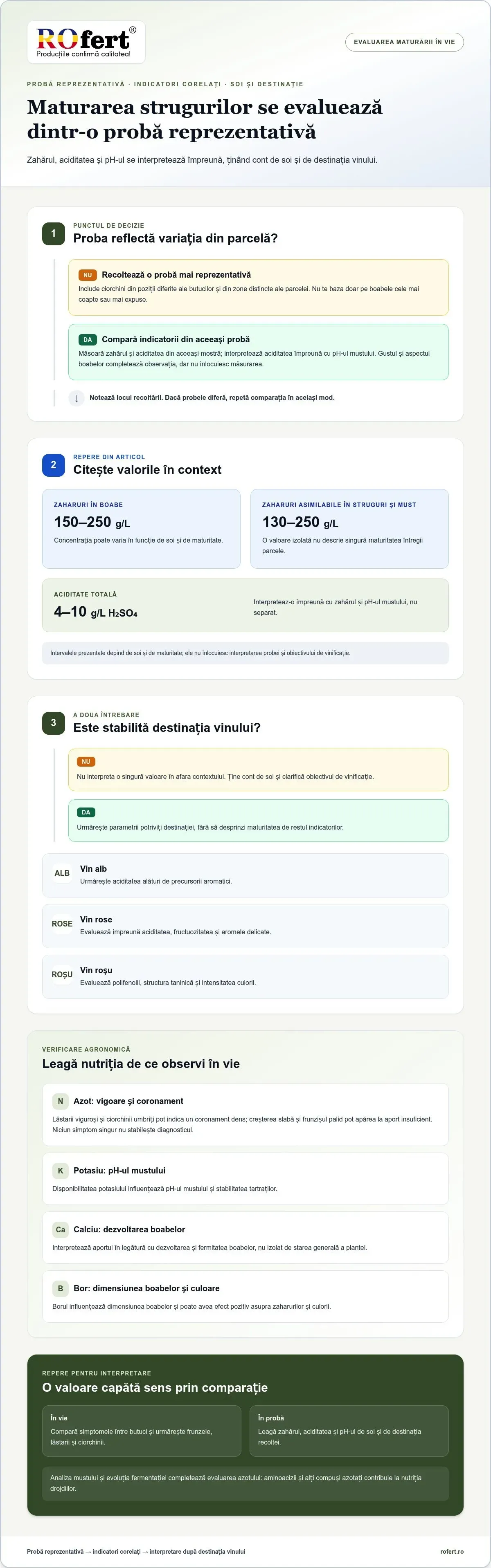 Infografic – Nutriția viței de vie și efectele asupra calității vinului