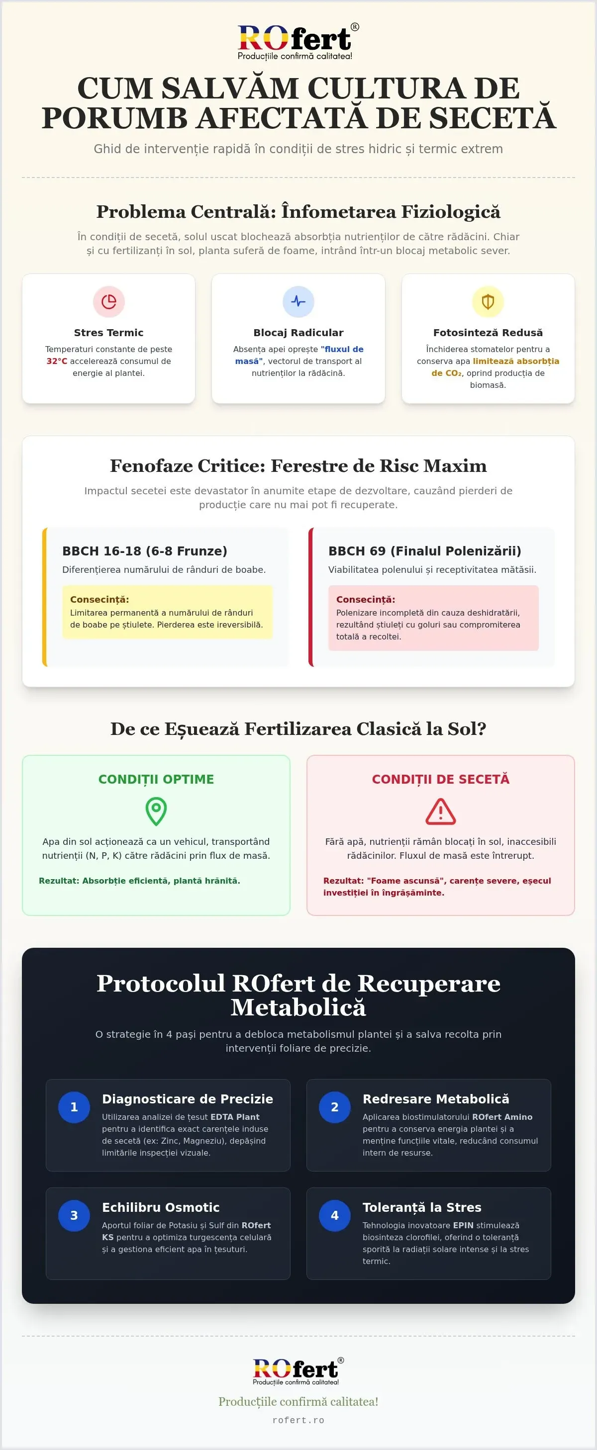 Porumb afectat de secetă