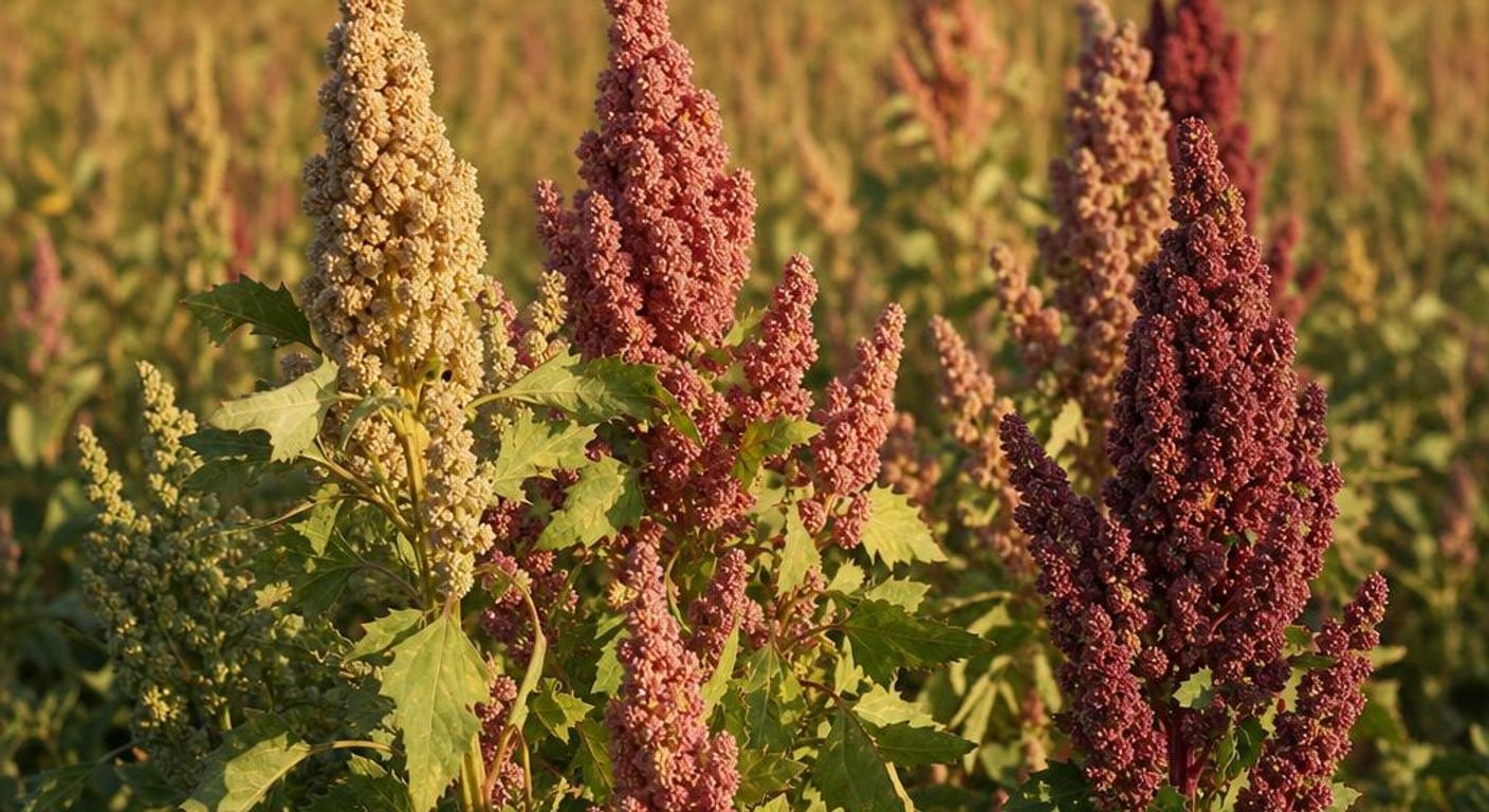 Ilustrație editorială pentru ghidul de fertilizare foliară la Quinoa