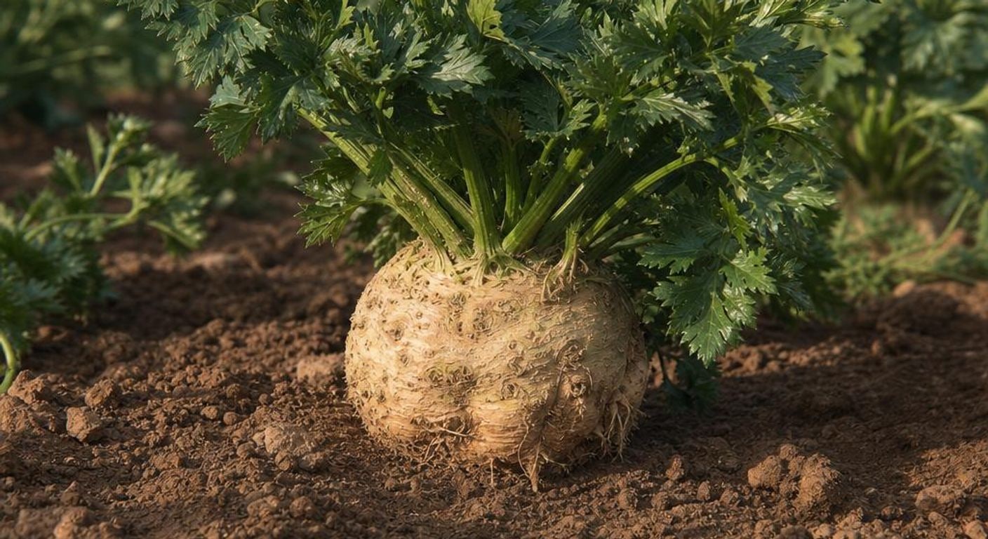 Plante de țelină cu frunze aromatice și tulpini dezvoltate