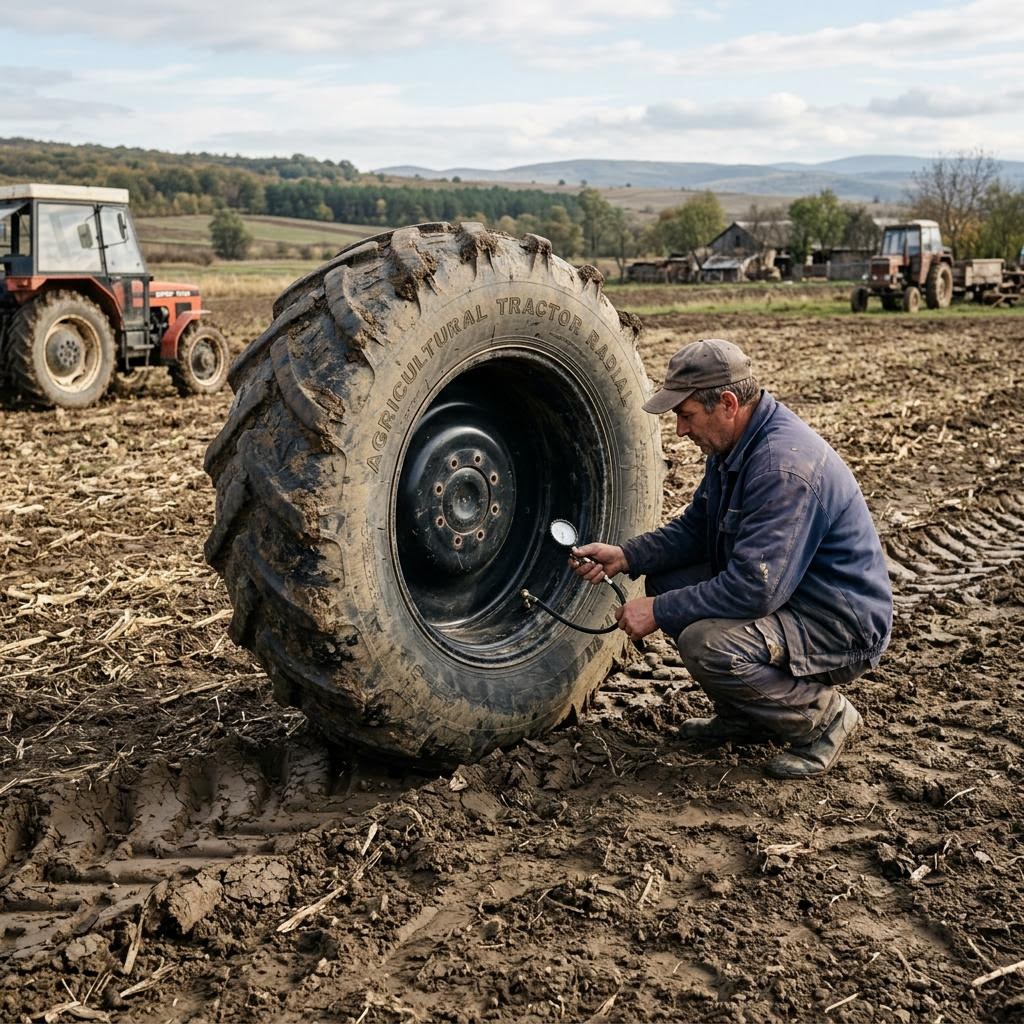 Presiunea în pneurile utilajelor agricole: protejarea solului și tracțiunea