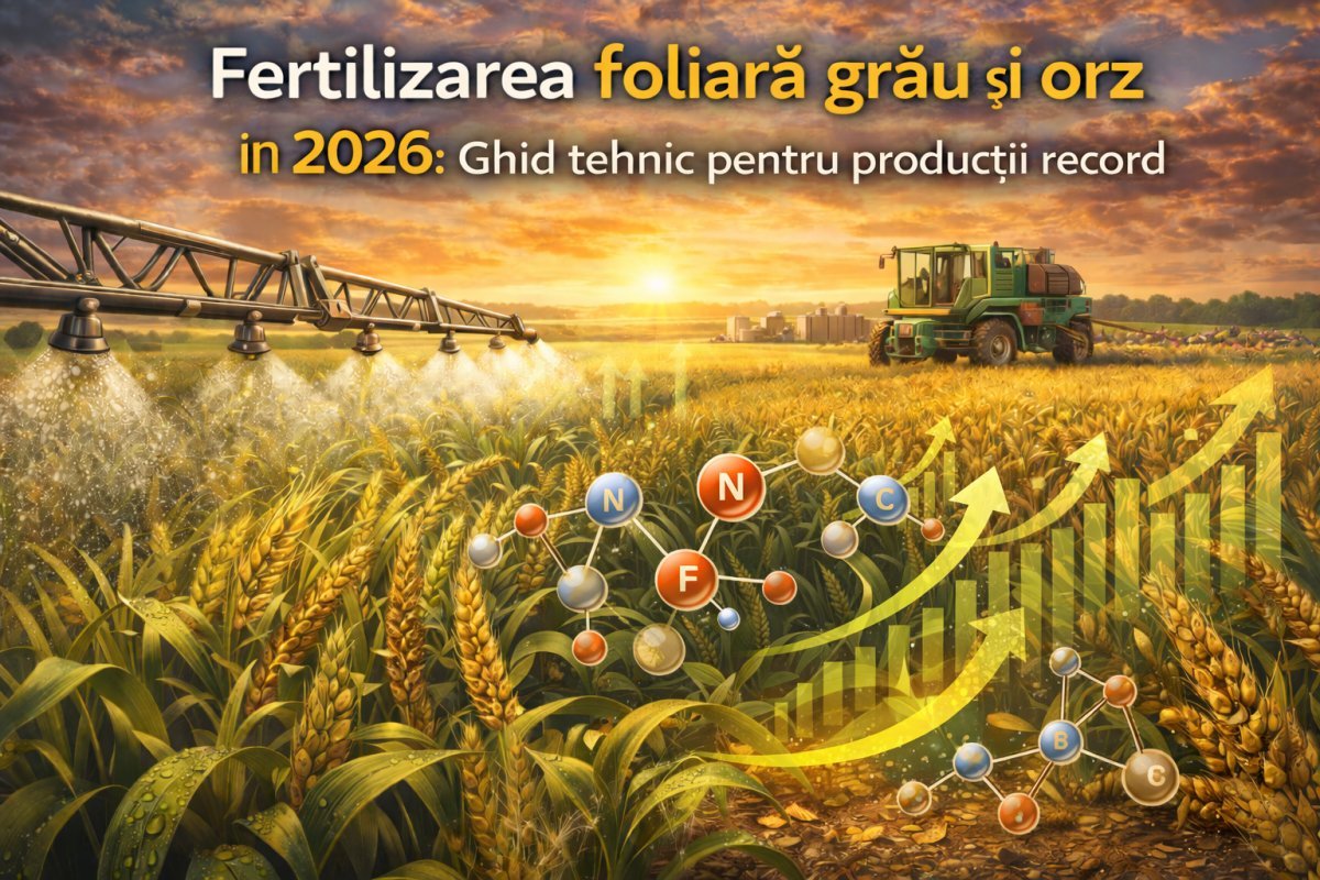 Fertilizarea foliara grau si orz in 2026 Ghid tehnic pentru productii record Hero Image 1