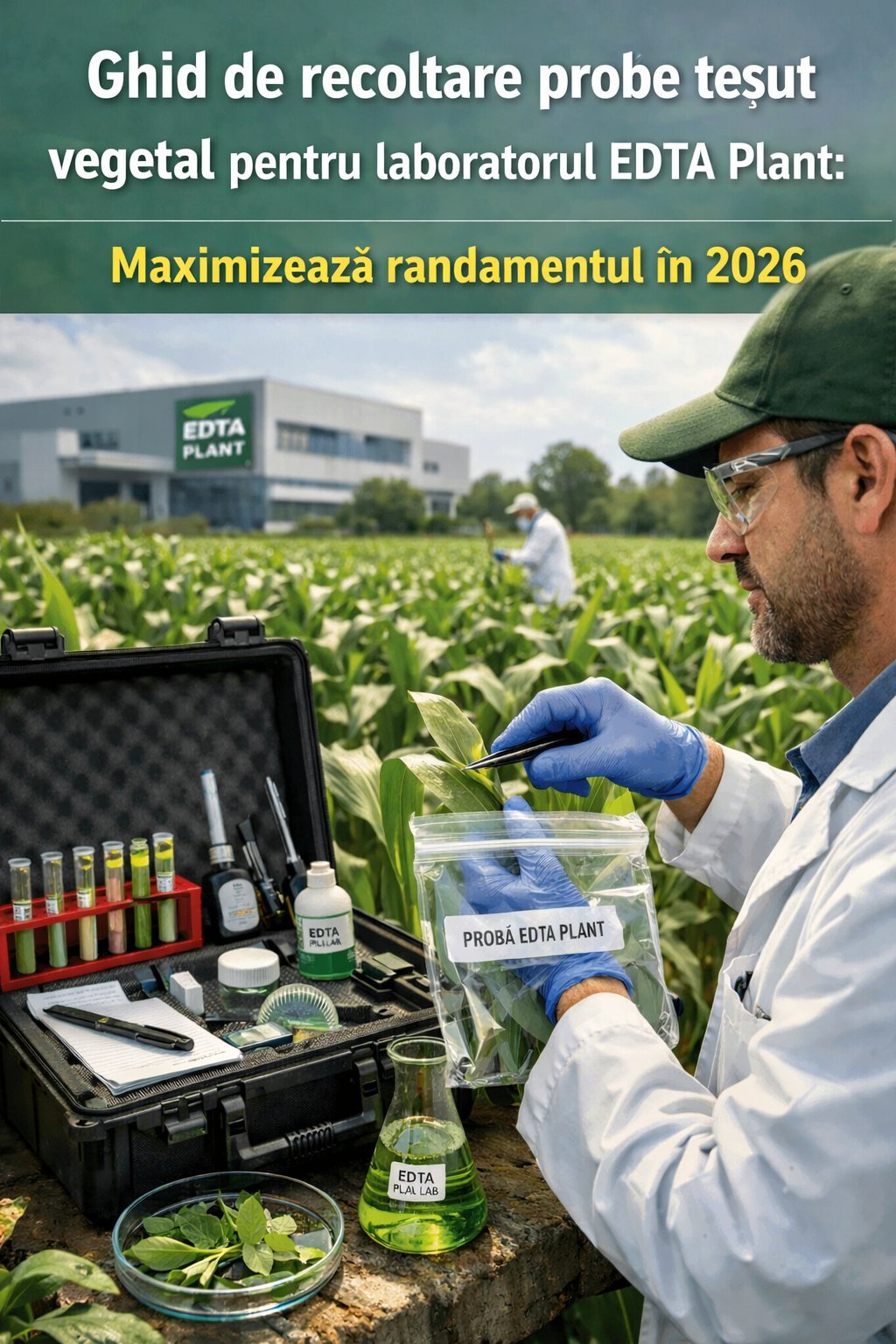 Ghid de recoltare probe tesut vegetal pentru laboratorul EDTA Plant Maximizeaza randamentul in 2026 Hero Image