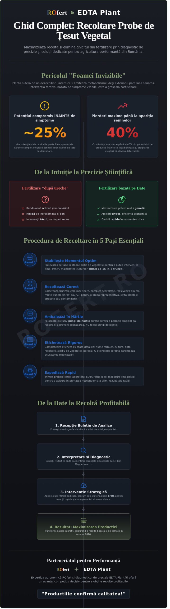 Ghid de recoltare probe țesut vegetal pentru laboratorul EDTA Plant: Maximizează randamentul în 2026