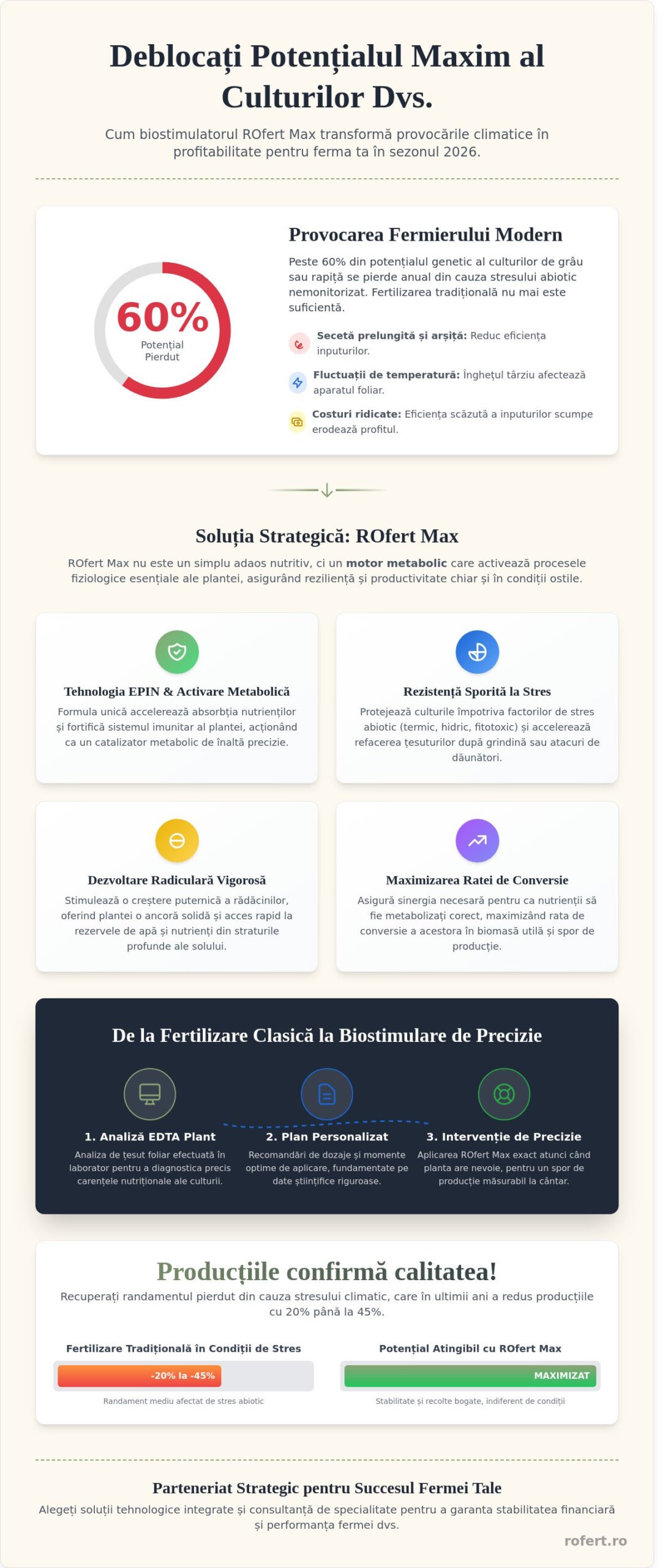 ROfert Max: formulare nutrițională de înaltă performanță pentru recolte Record în 2026