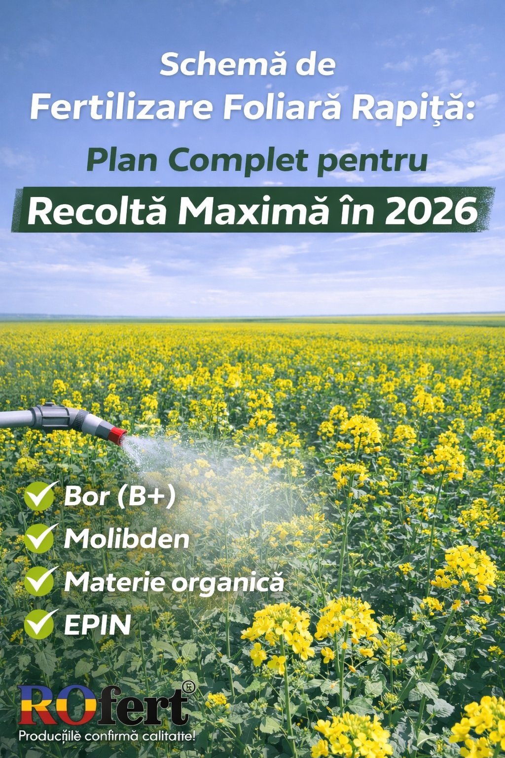 Schema de Fertilizare Foliara Rapita Plan Complet pentru Recolta Maxima in 2026 Hero Image 1