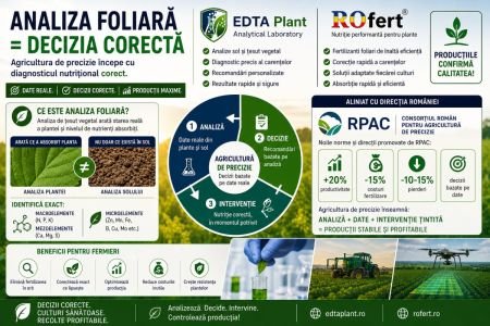Analize țesut vegetal și analiză foliară: Ghidul complet pentru diagnostic nutrițional în 2026