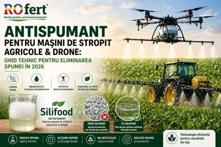 Antispumant pentru mașini de stropit agricole&drone: Ghid tehnic pentru eliminarea spumei în 2026