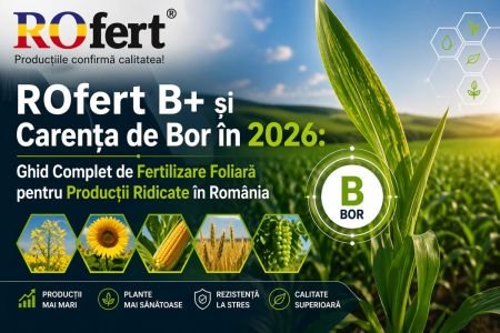 👉 ROfert B+ și Carența de Bor în 2026: Ghid Complet de Fertilizare Foliară pentru Producții Ridicate în România